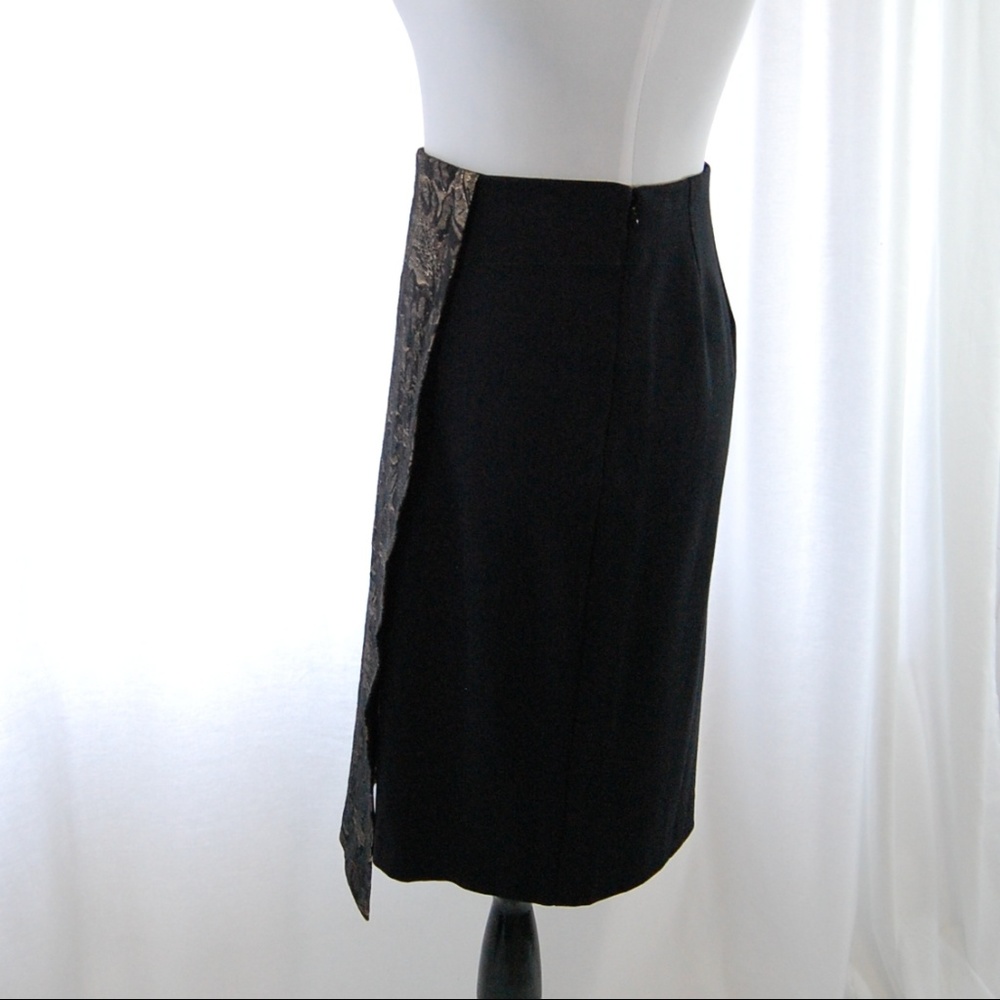 SALE -- Brocade Metallic Knit Pencil Skirt (NWT) - Picture 7 of 8